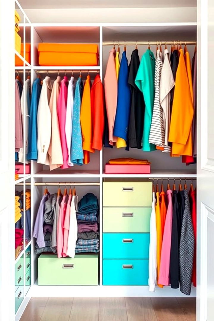 Color Coded Organization - 22 Closet Ideas