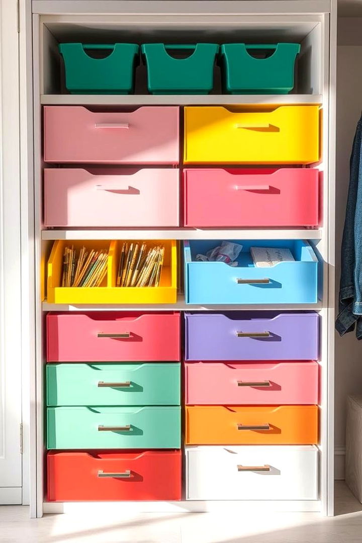 Color Coded Organization - 22 Bathroom Drawer Organization Ideas