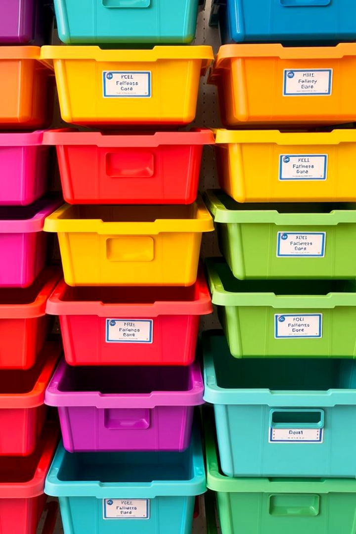 Color Coded Storage Systems - 22 Toy Storage Ideas