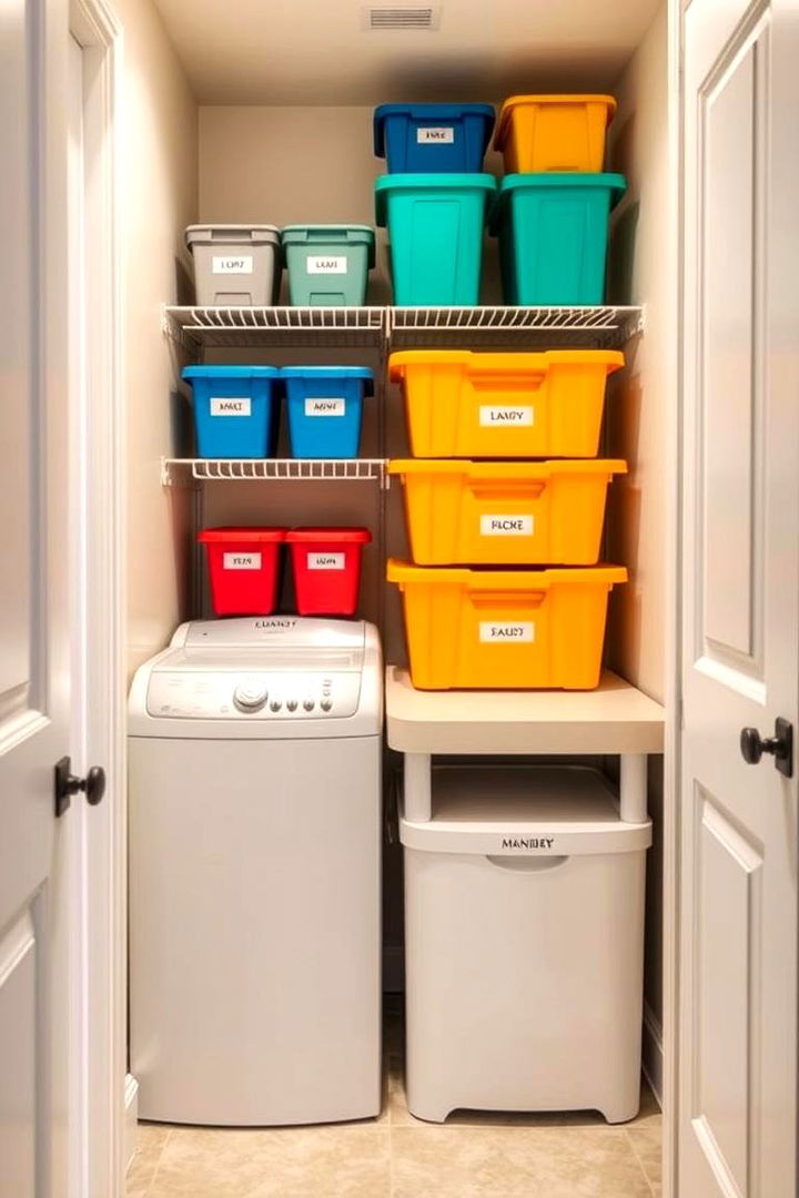 Color Coding and Labeling Systems - 22 Small Utility Room Ideas