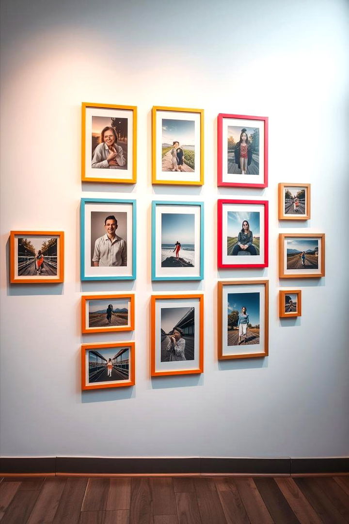 Color Coordinated Collection - 22 Photo Wall Ideas