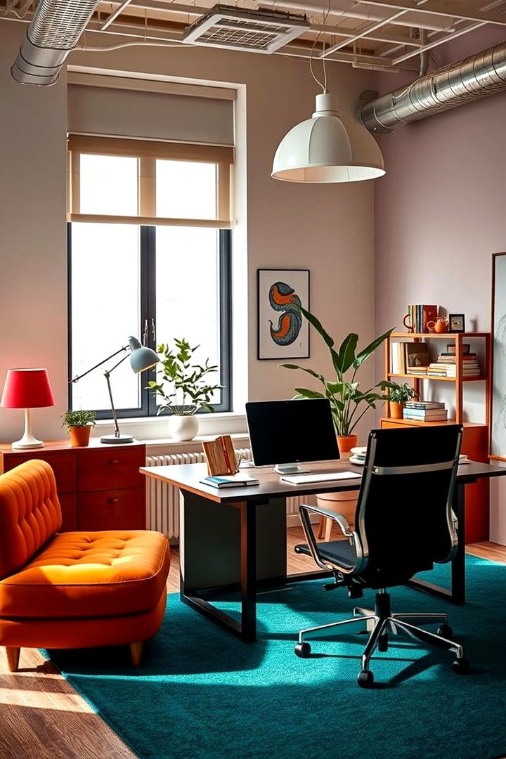 Color Harmony and Lighting - 22 Home Office for Couples Ideas and Designs