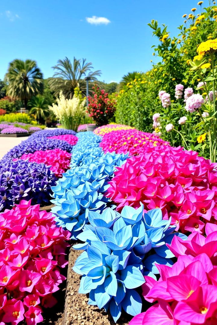 Color Themed Sections - 22 Parterre Garden Ideas