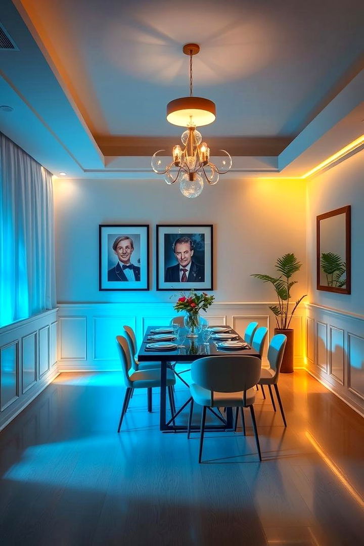 Color Tunable Solutions to Tailor Atmosphere - 22 Small Dining Room Lighting Ideas