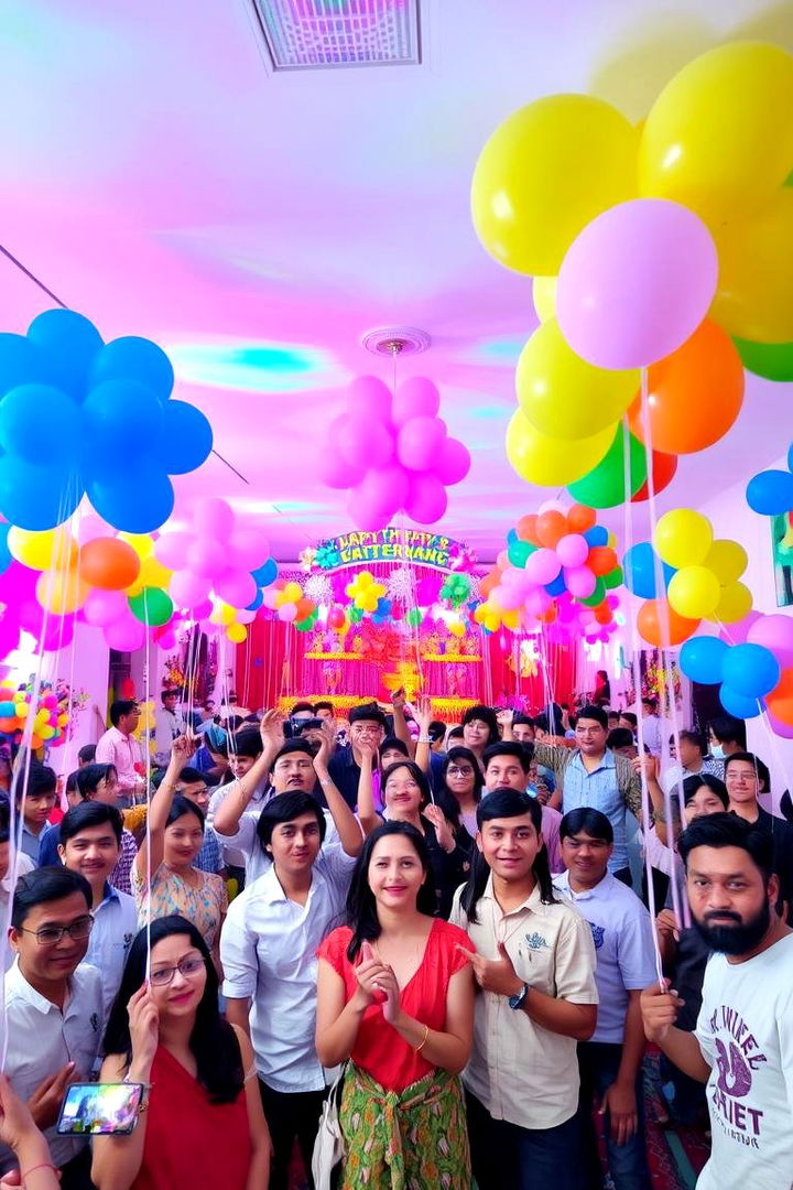 Colorful Balloon Extravaganza - 22 Graduation Party Ideas