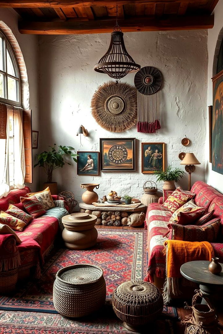 Colorful Bohemian Living Spaces - 22 Colorful Living Room Ideas