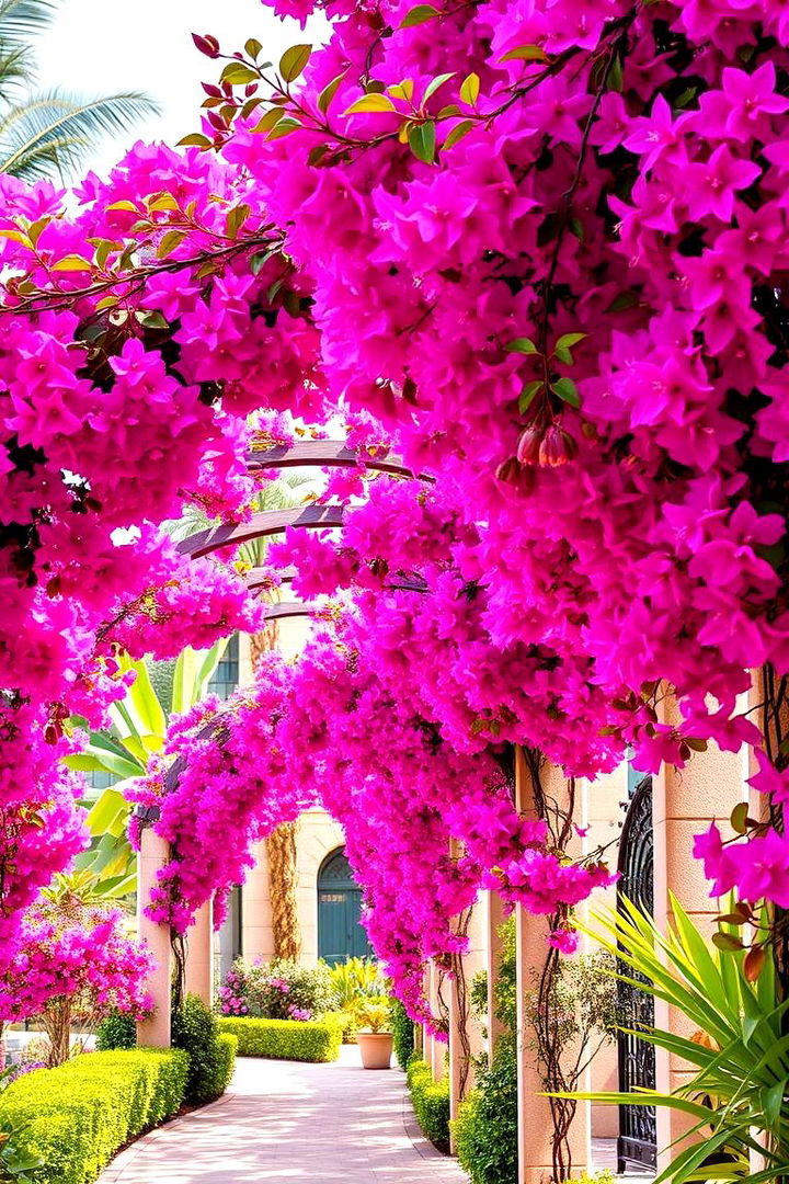 Colorful Bougainvillea Highways - 22 Tropical Garden Ideas