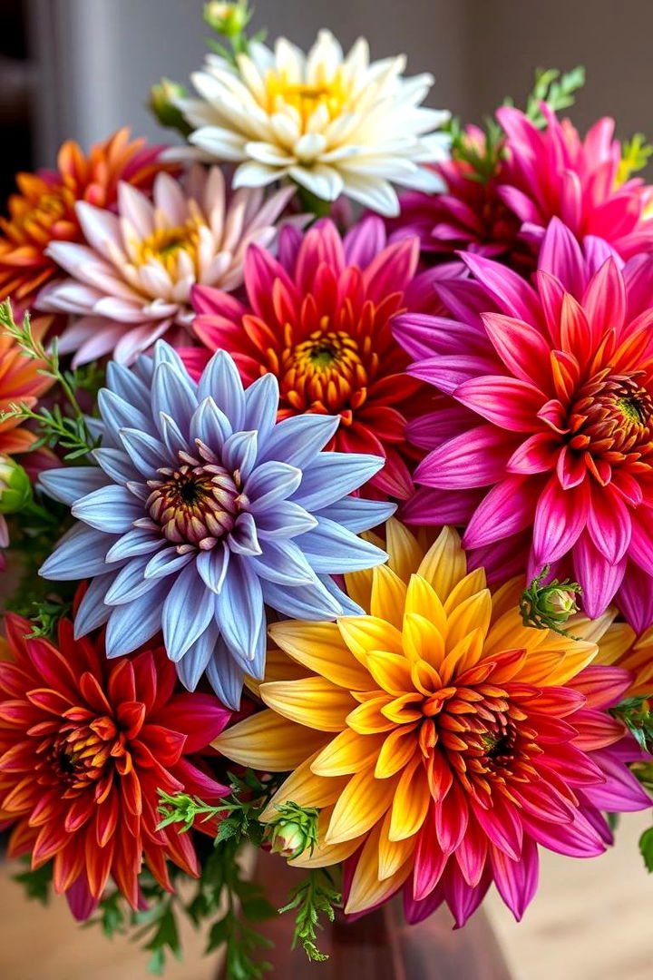 Colorful Dahlia Delight - 22 Flower Centerpiece Ideas