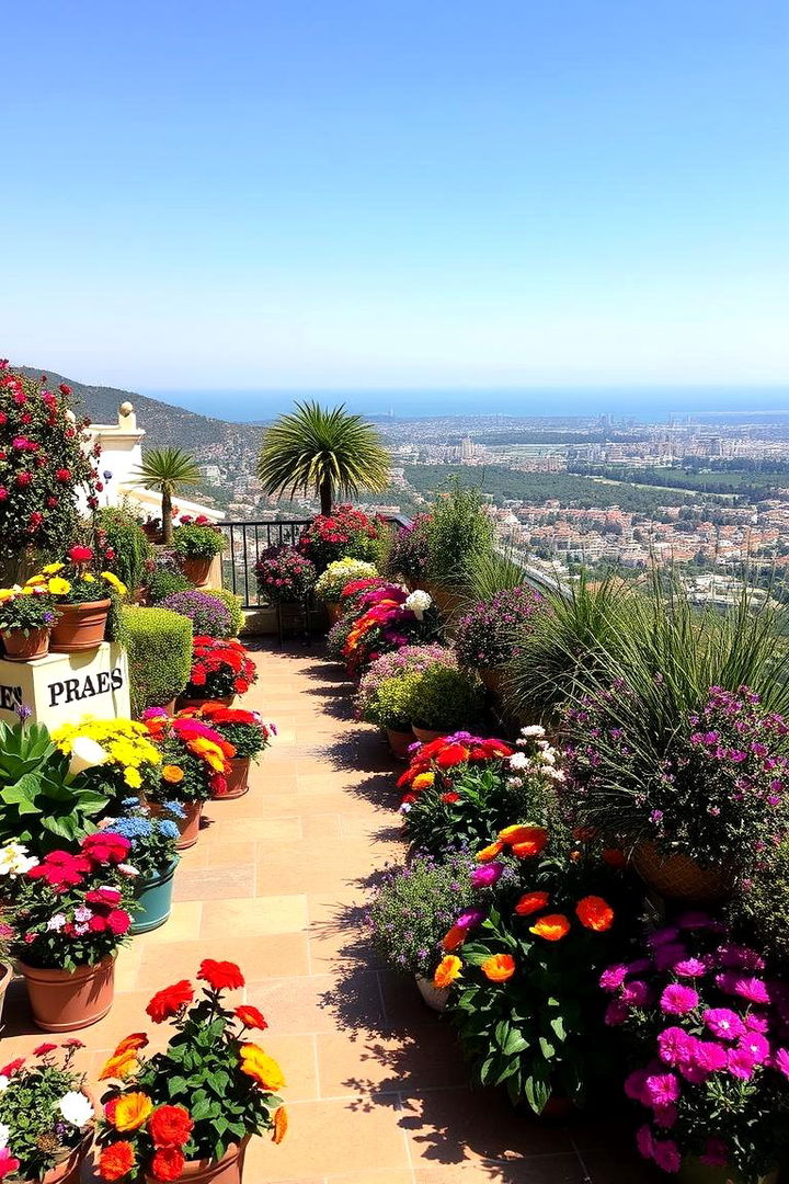 Colorful Flower Layers - 22 Terraced Garden Ideas