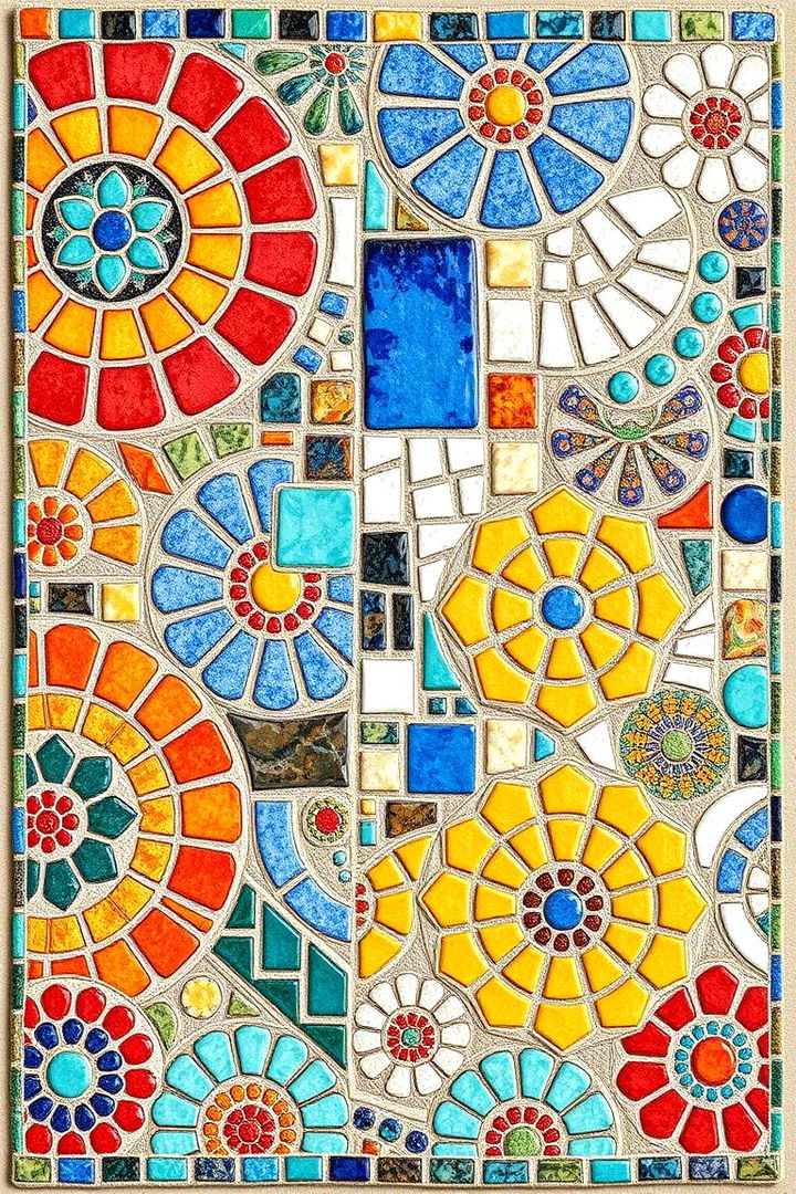 Colorful Mosaic Pattern Mat - 22 Front Door Mat Ideas