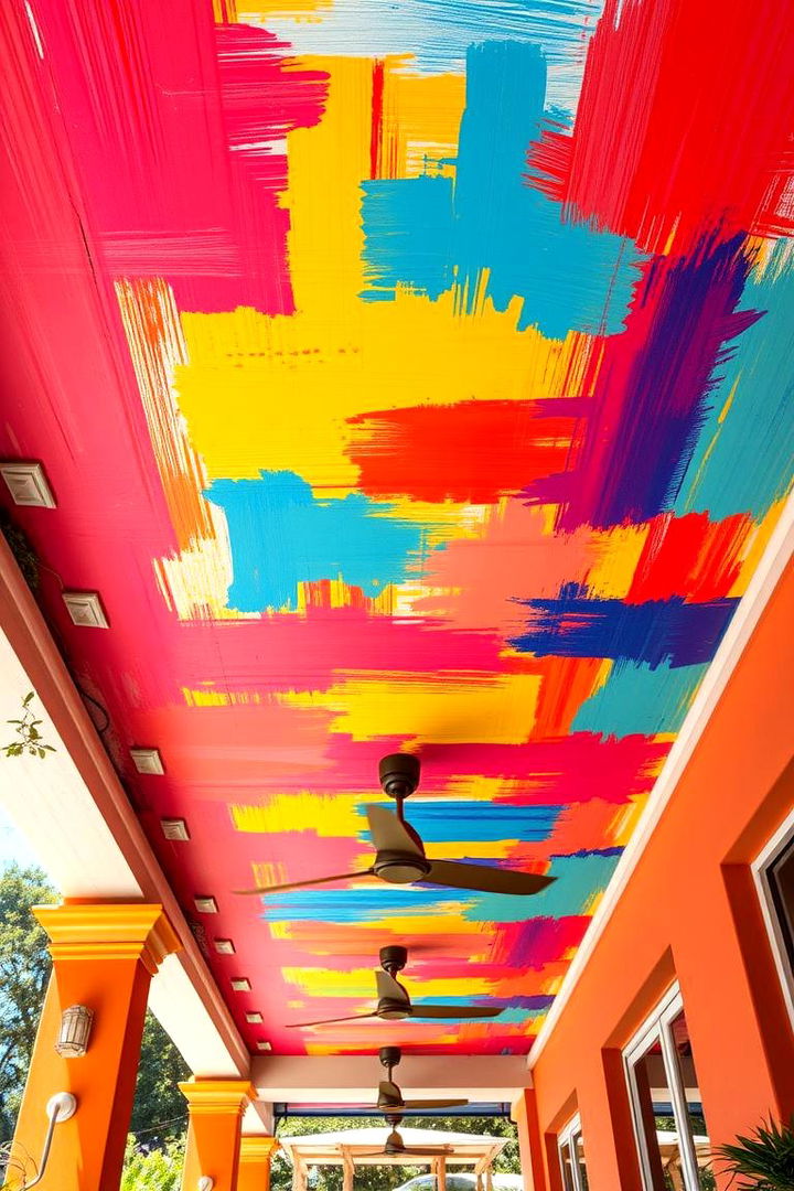 Colorful Painted Ceilings - 22 patio ceiling ideas