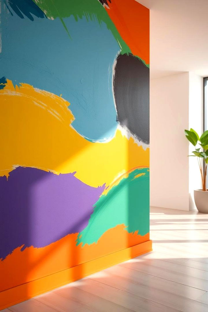 Colorful Painted Panels - 22 Half Wall Paneling Ideas
