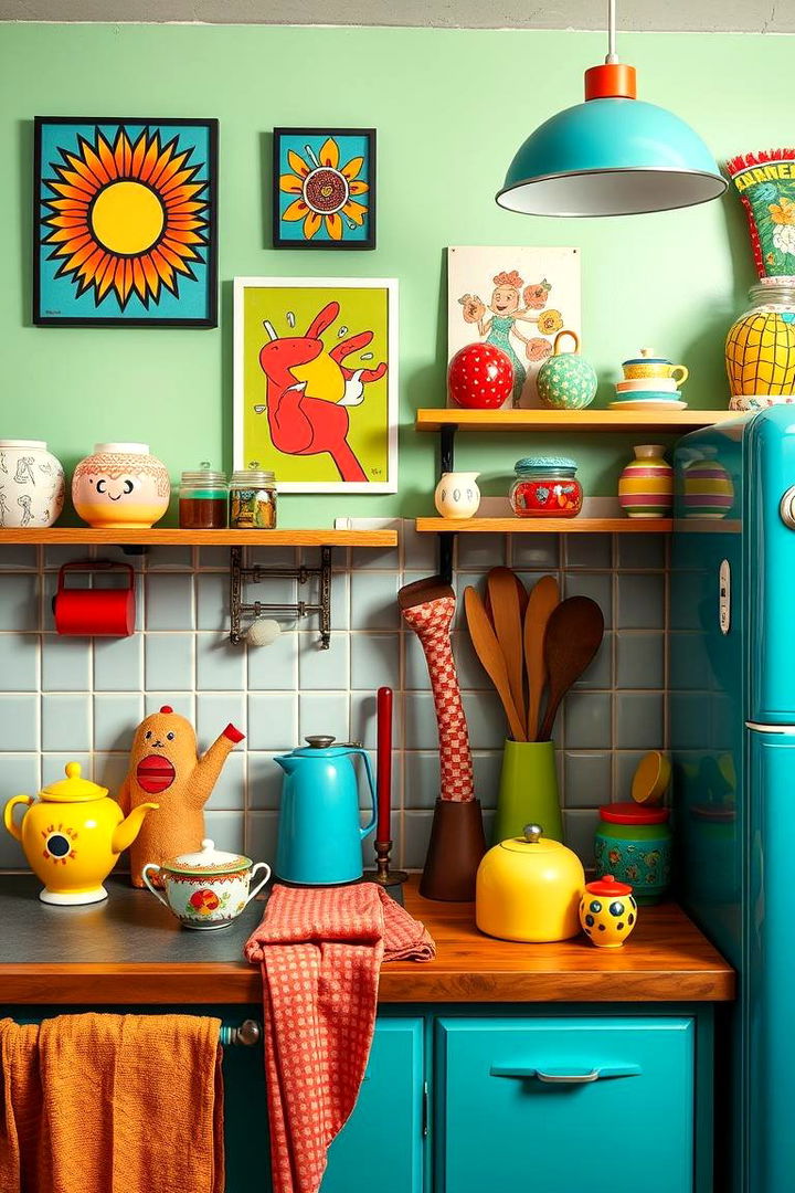 Colorful Pop Art Accessories - 22 1950s Kitchen Ideas