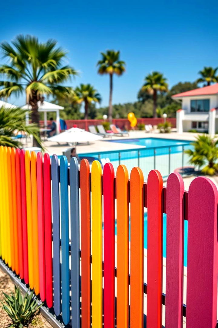 Colorful Powder Coated Barriers - 22 Pool Fence Ideas