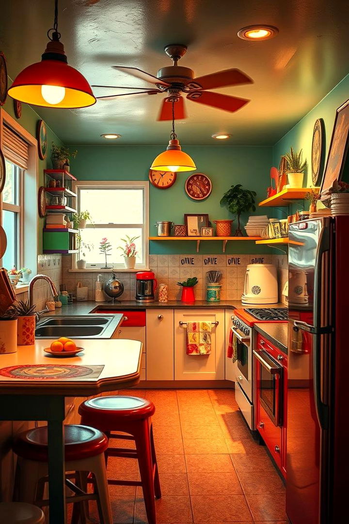 Colorful Retro Revival - 22 Colorful Kitchen Ideas