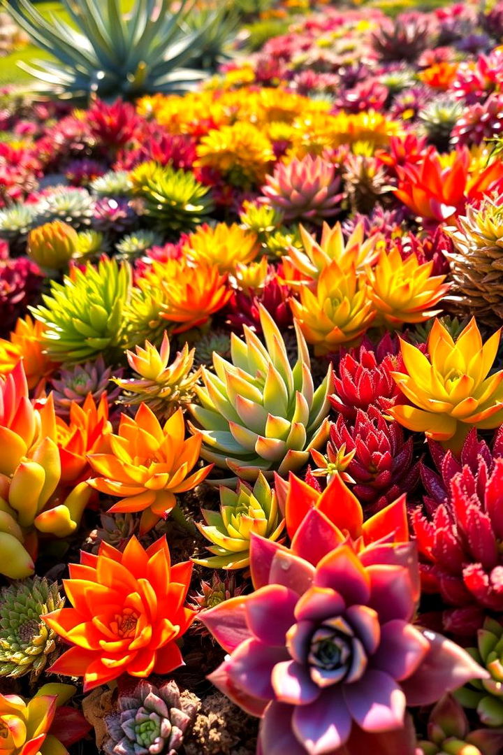 Colorful Succulent Combinations - 22 Succulent Garden Ideas
