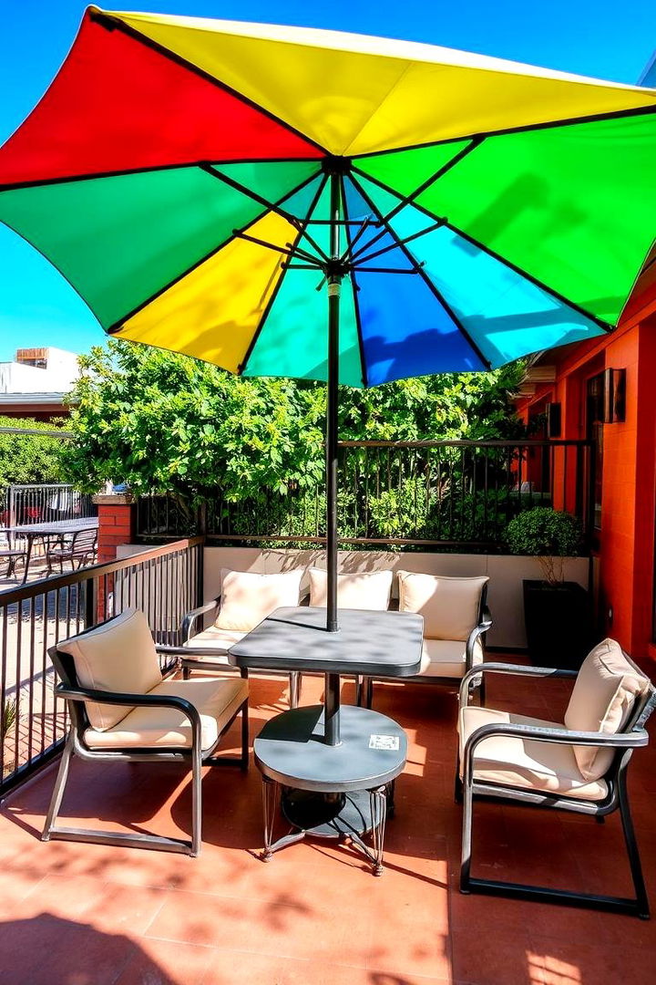 Colorful Umbrellas - 22 Patio Decor Ideas