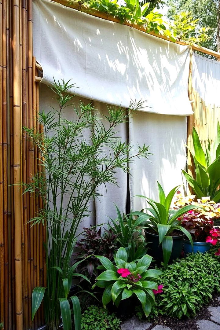 Combination of Multiple Methods - 22 Ideas Cheap Ways to Block Neighbors View
