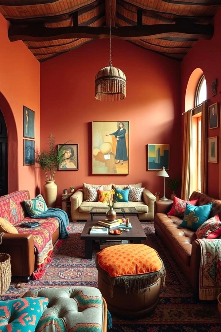 Comfortable Bohemian Touches - 22 terracotta living room ideas