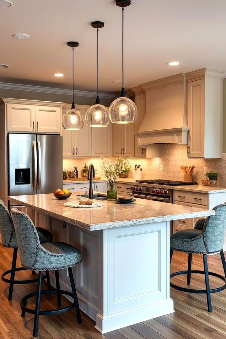 Comfortable Casual Vibe - 22 kitchen island decor ideas