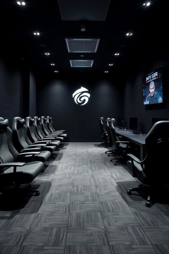 Comfortable Seating Arrangements - 22 Black Gaming Room Ideas