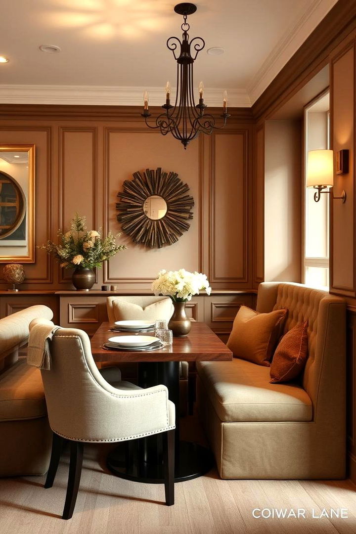 Comfortable Upholstered Seating - 22 Cashmere Kitchen Ideas