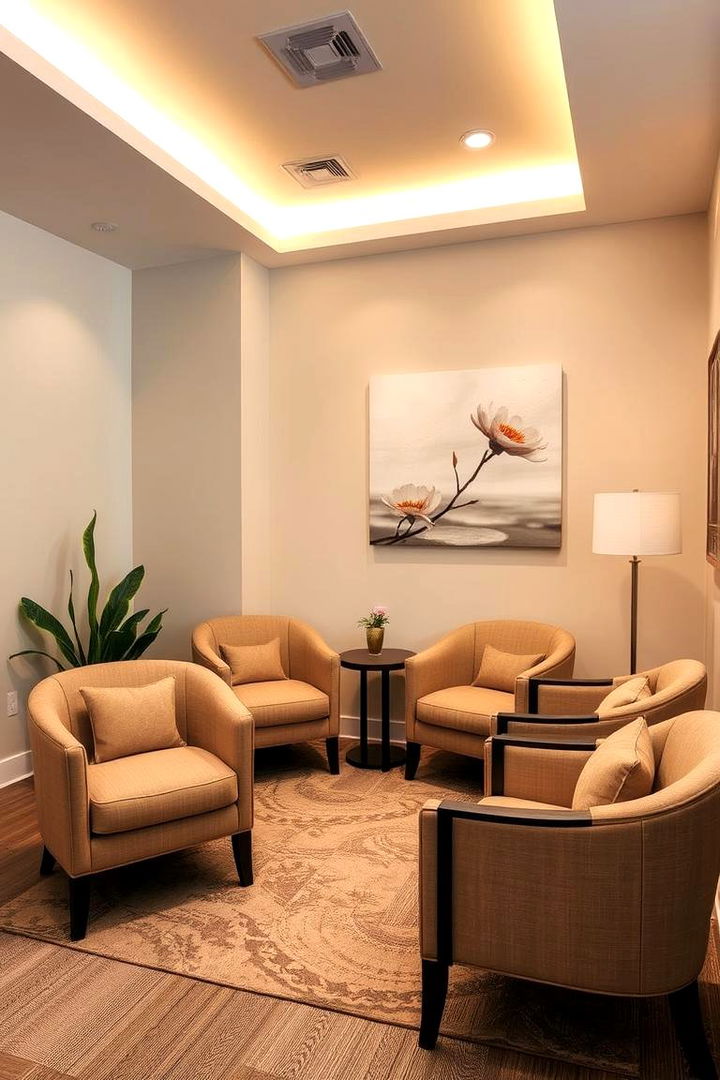 Comfortable Waiting Area - 22 Massage Room Setup Ideas