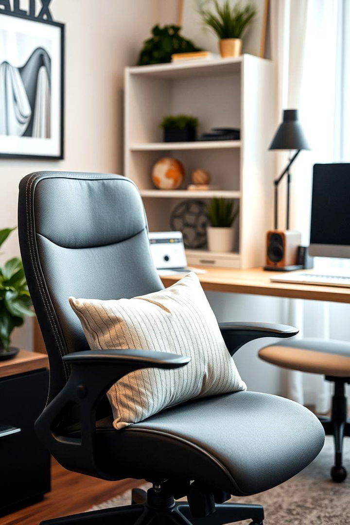 Comfy Seating Options - 22 Home Office Decor Ideas