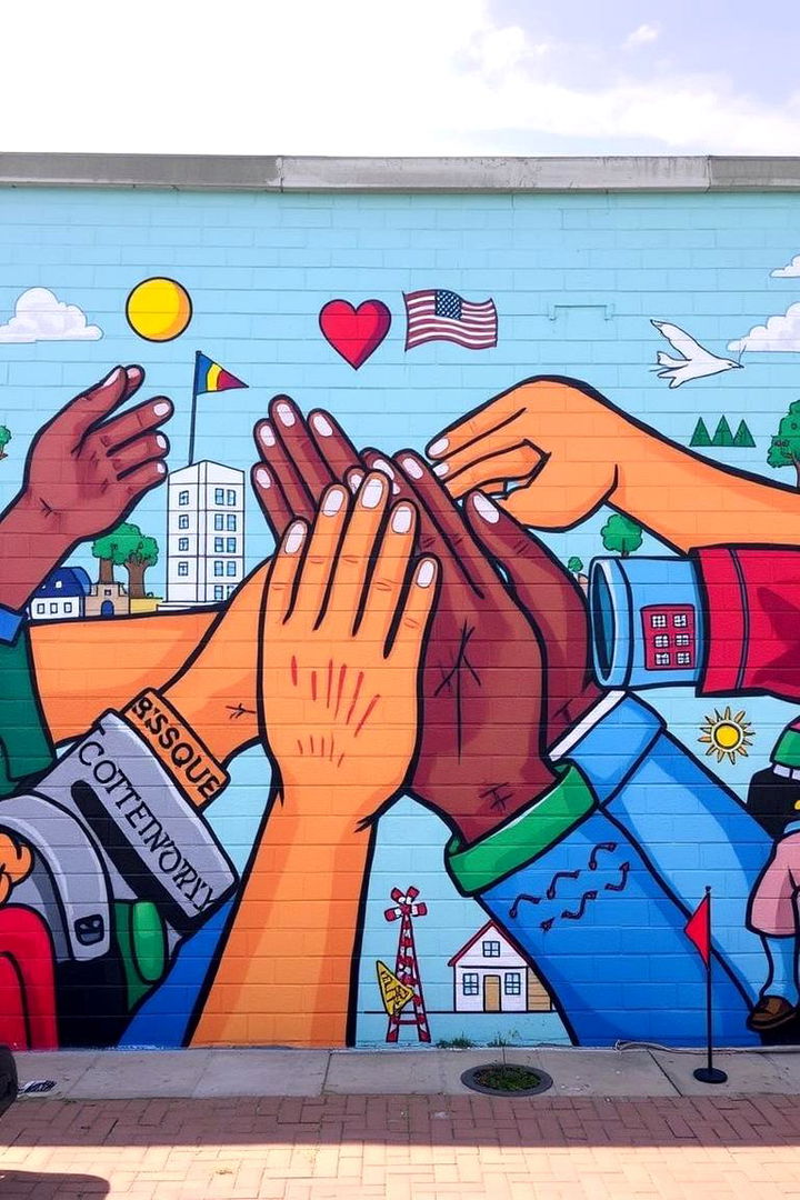 Community Unity Mural - 22 School Mural Ideas