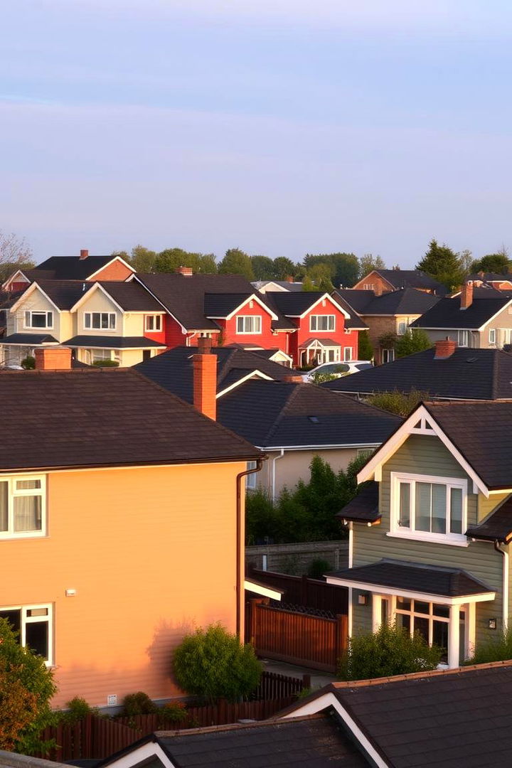 Community and Lifestyle Impact - 22 houses with black roofs