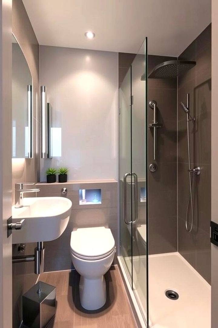 Compact Bathroom Design - 22 Studio Apartment Ideas