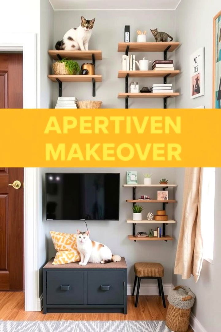 Compact Cat Apartment Makeover - 22 Cat Room Ideas