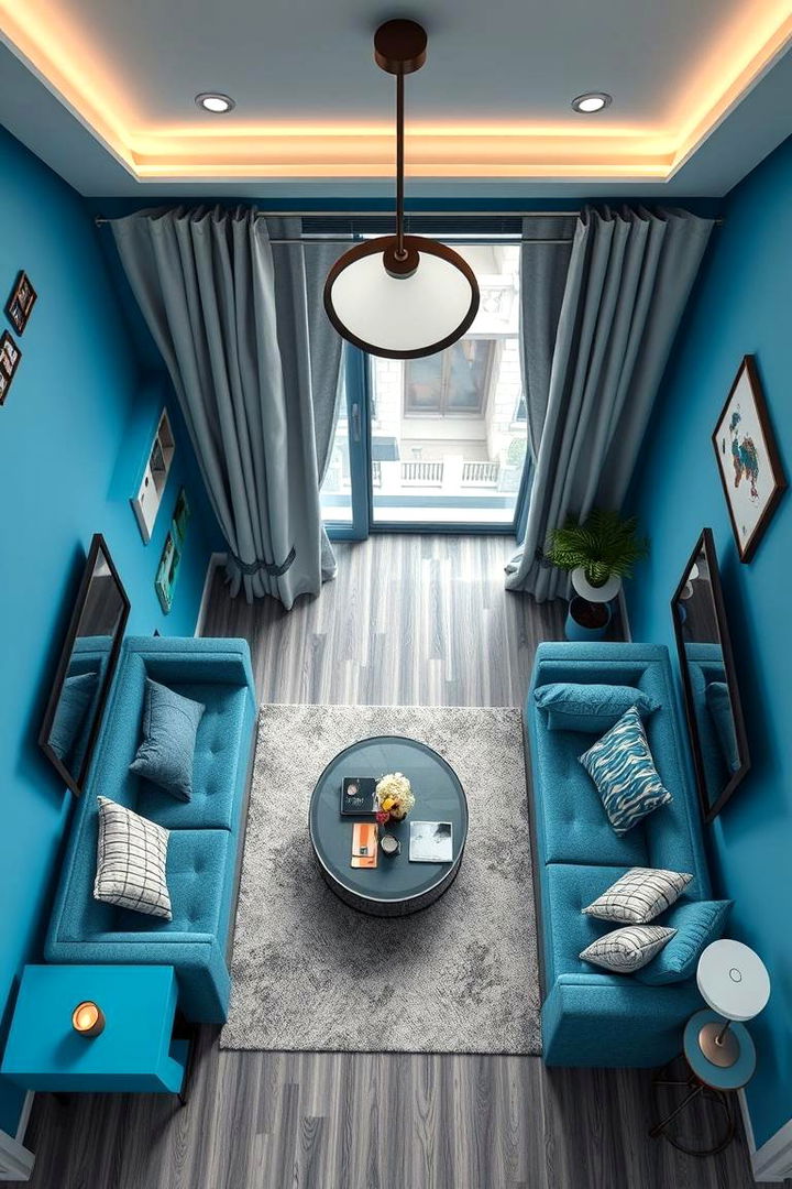 Compact City Living Solutions - 22 Blue and Grey Living Room Ideas