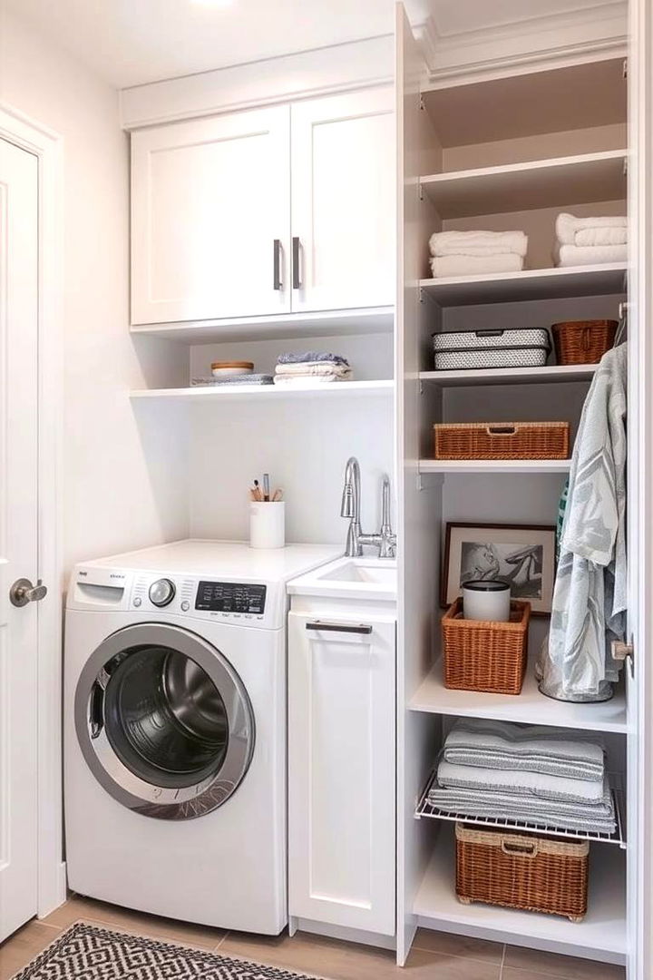 Compact Corner Cabinets - 22 Laundry Room Cabinet Ideas
