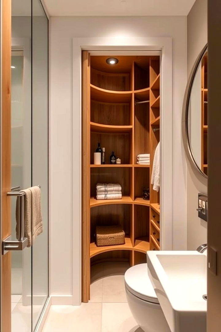Compact Corner Closet Designs - 22 Bathroom Closet Ideas