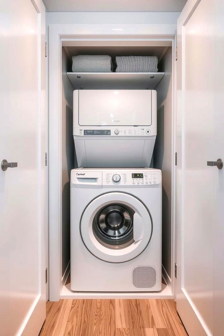 Compact Design with Foldable Dryers - 22 Laundry Closet Ideas