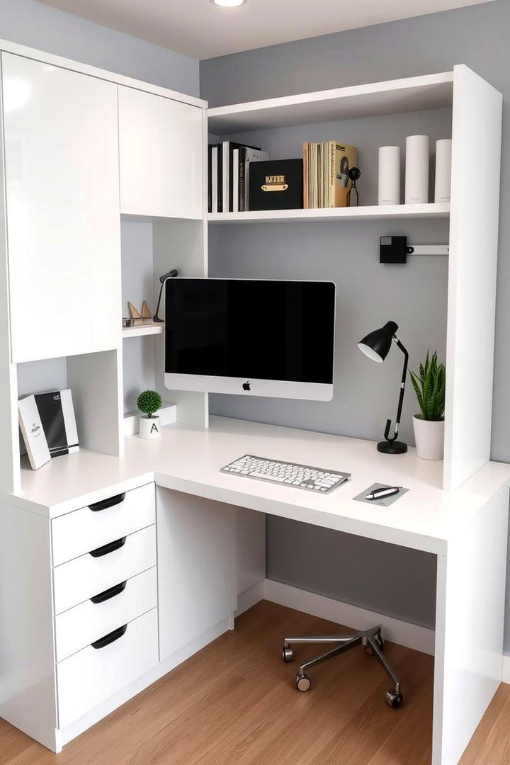 Compact Desks for Space Optimization - 22 Small Home Office Ideas