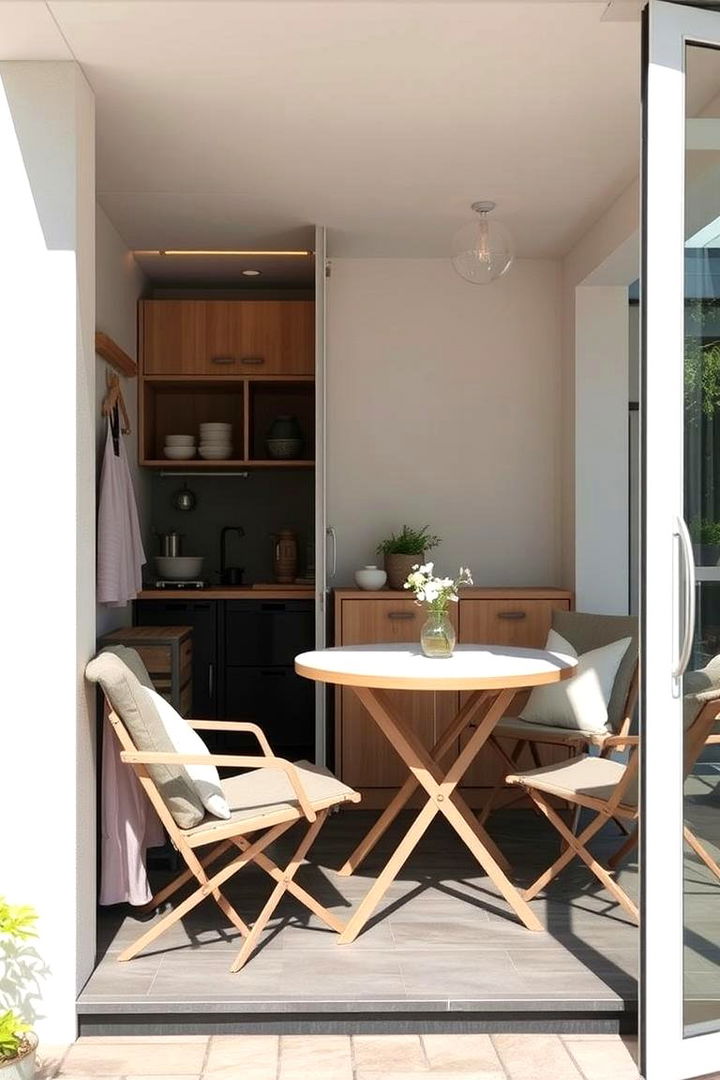 Compact Dining Area - 22 townhouse patio ideas