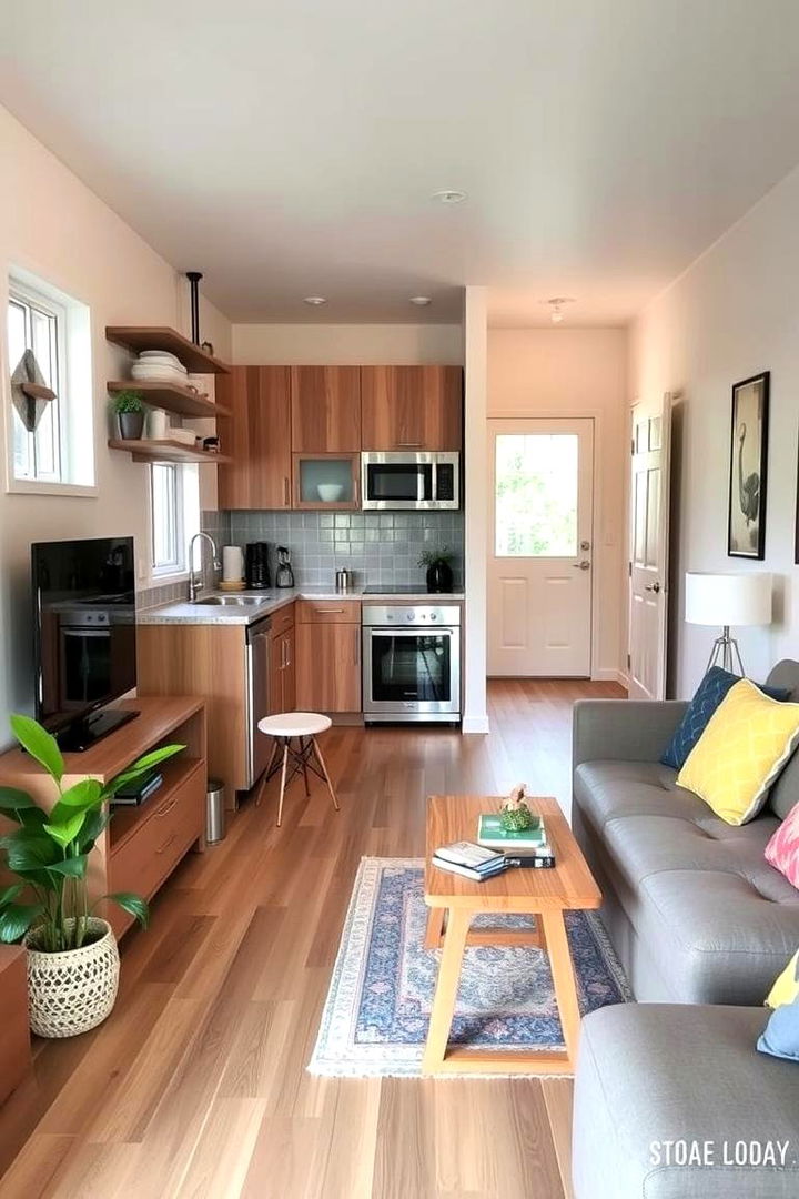 Compact Efficient Layouts - 22 Open Kitchen Living Room Ideas