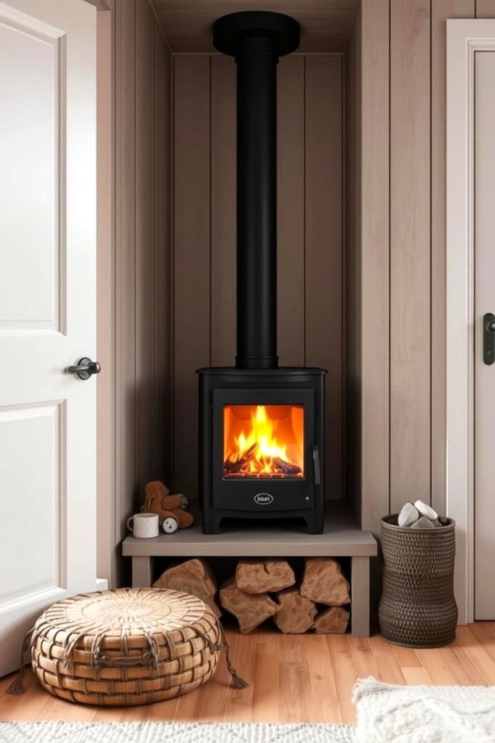 Compact Fireplaces for Cozy Spaces - 22 Scandinavian Fireplace Ideas