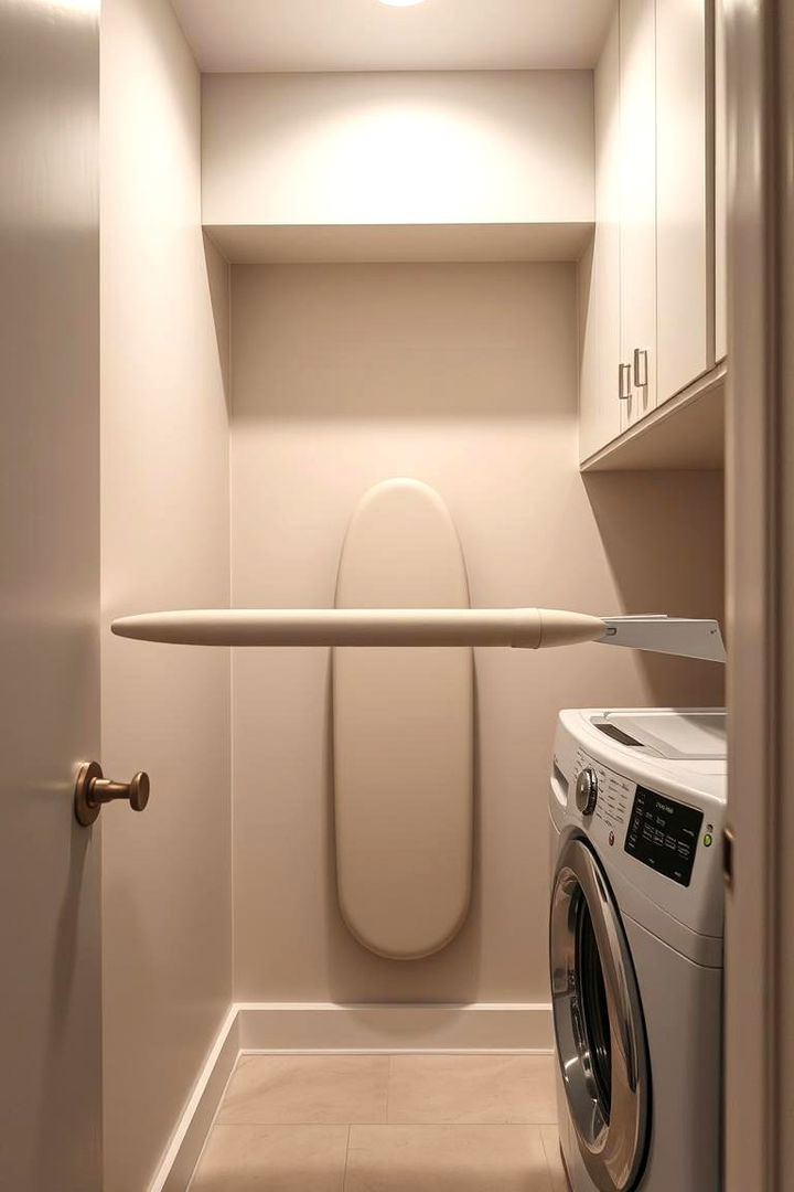 Compact Foldable Ironing Board - 22 Laundry Room Storage Ideas