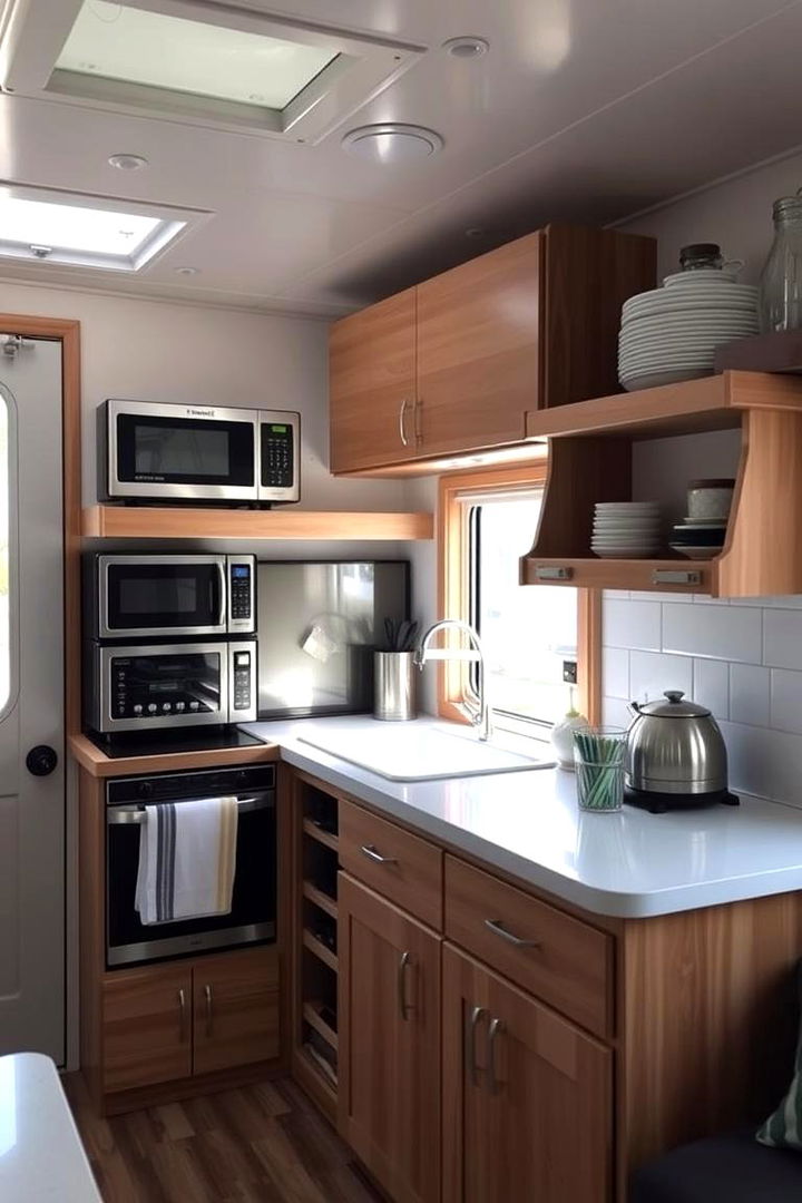 Compact Functional Layout - 22 Cabin Kitchen Ideas