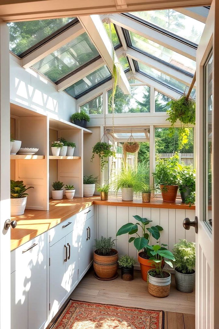 Compact Garden Oasis - 22 Greenhouse and Shed Combo Ideas
