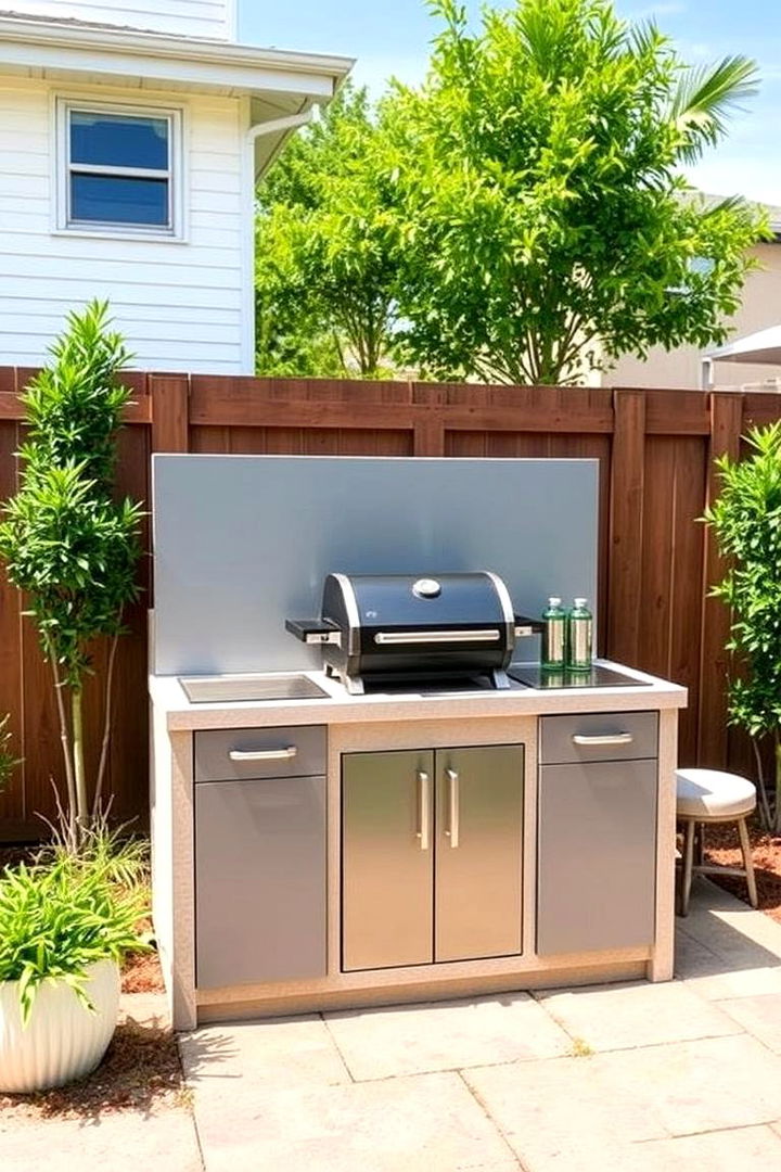 Compact Grill Stations - 22 Small Outdoor Kitchen Ideas