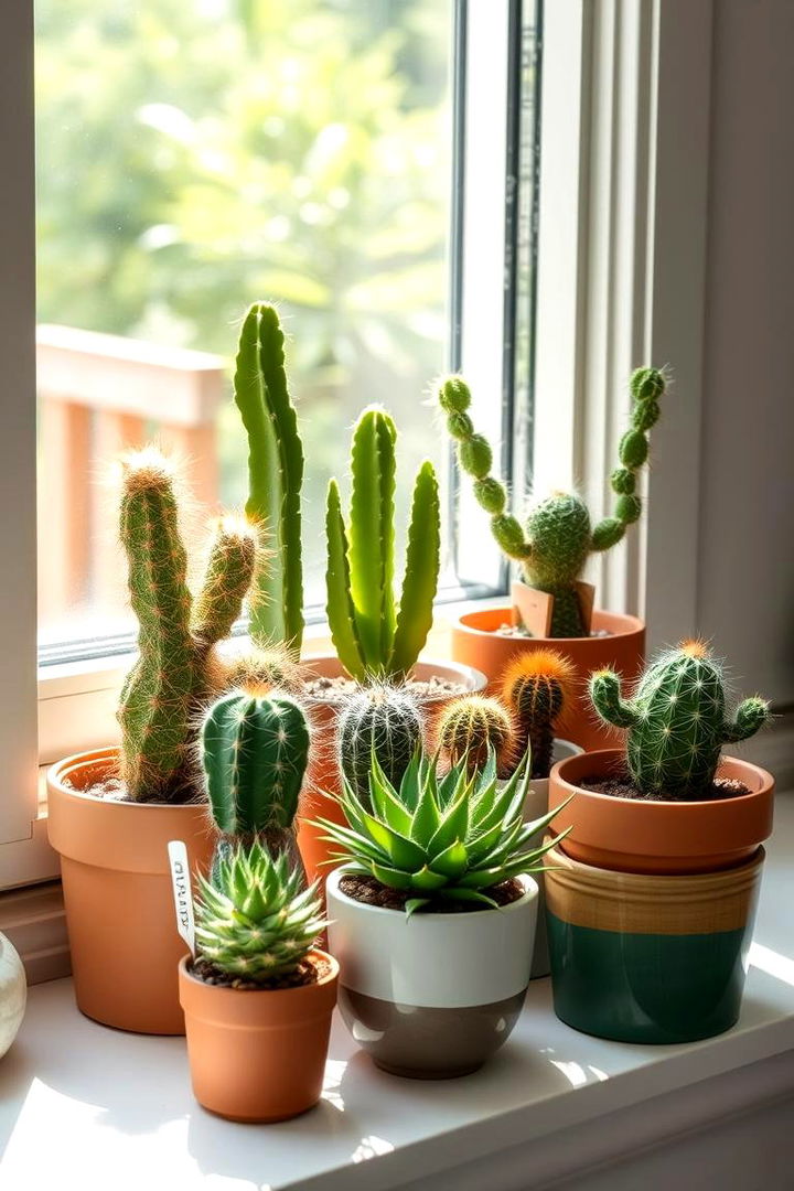Compact Indoor Cactus Garden Oasis - 22 Cactus Garden Ideas