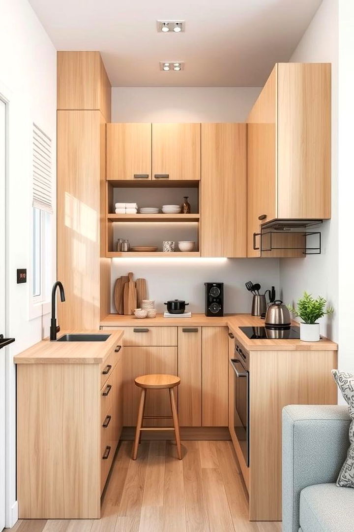 Compact Kitchen Optimization - 22 Split Level Kitchen Design Ideas