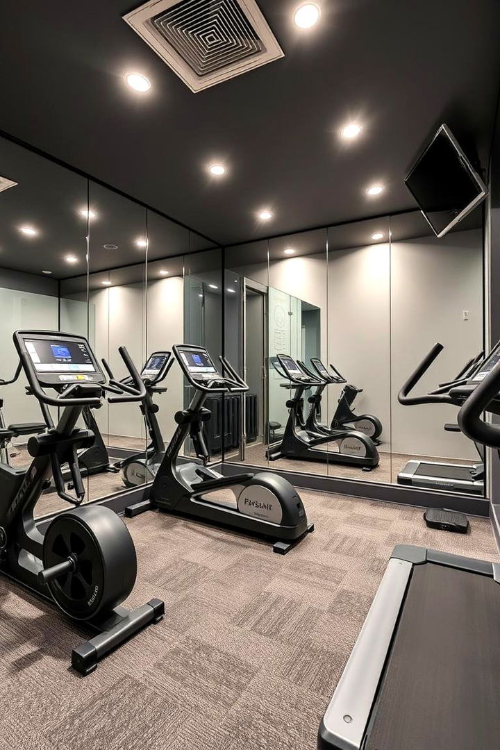 Compact Mini Fitness Center - 22 Man Cave Ideas