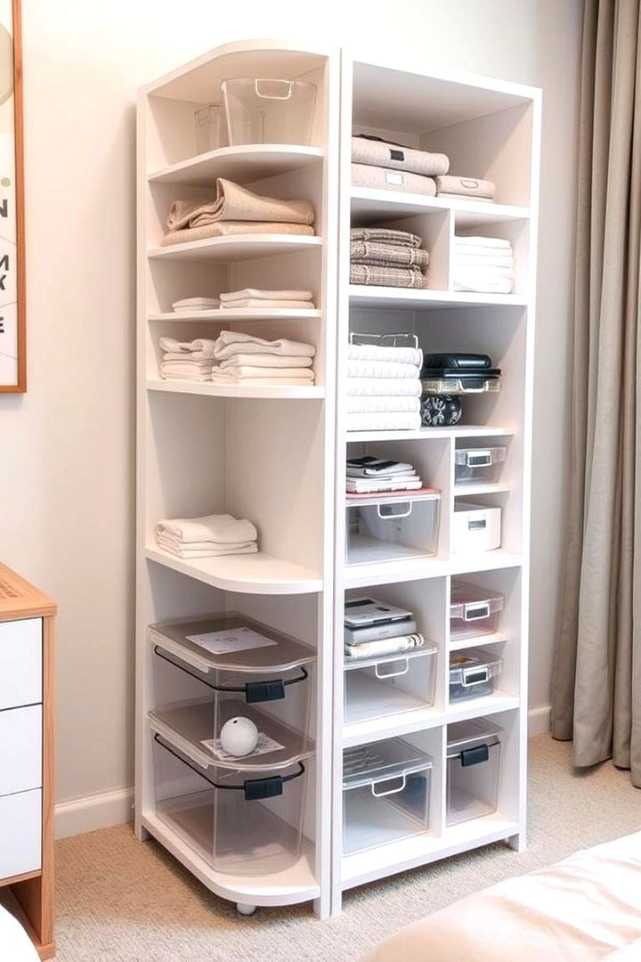 Compact Modular Storage Units - 22 Small Utility Room Ideas