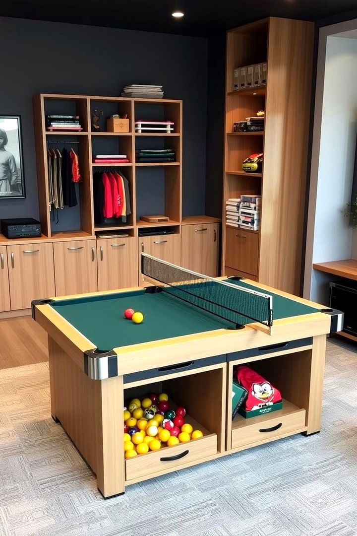 Compact Multi Game Table - 22 Small Game Room Ideas