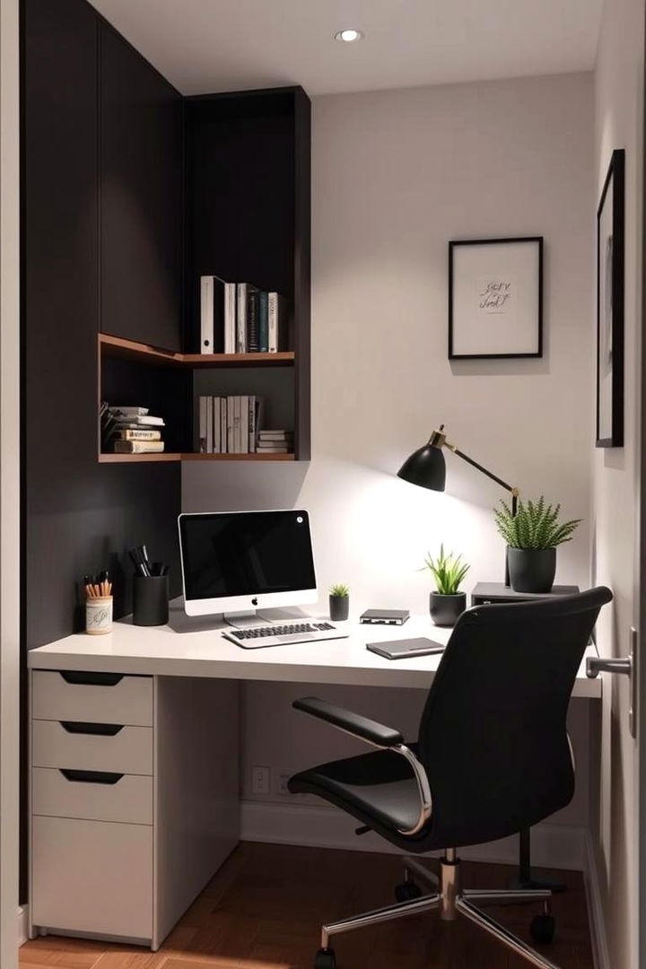 Compact Office Nook - 22 Modern Home Office Ideas